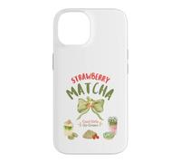 Strawberry Matcha Green Tea Lover Matcha Tea Latte Barista Case for iPhone 14
