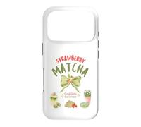 Strawberry Matcha Green Tea Lover Matcha Tea Latte Barista Case for iPhone 17 Pro