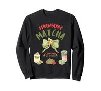Strawberry Matcha Green Tea Lover Matcha Tea Latte Barista Sweatshirt