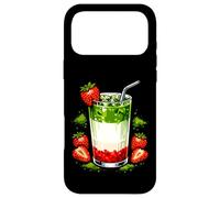 Strawberry Matcha Latte Kawaii Graphic Tea Lover Drink Case for iPhone 17 Pro Max
