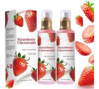 Strawberry Milk Body Spray, Long-Lasting Fragrance Strawberry Body Mist, Hydrating Moisturizer Mist Fast-Absorbing Bodys Milk Spray, Strawberrys Perfume for Women, Enjoy Refreshing Aroma (2pcs)