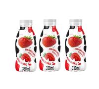 Strawberry Milkshake 330ml 3 Pack, simply shake well, open, and enjoy straight from the bottle for instant satisfaction
