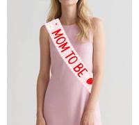 Strawberry Mom to Be Sash Strawberry Baby Shower Decorations Pink Gingham Floral Maternity Sash with Daisy a Berry Sweet Baby Is on the Way Decor for Pregnant Women Fruit Gender Reveal Party Favors