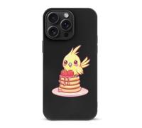 Strawberry Muffin Yellow Cockatiel Compatible with iPhone 15/15 Plus/15 Pro/15 Pro Max Phone Case TPU Protective Cover Shockproof Anti-Scratch