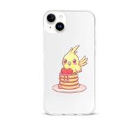 Strawberry Muffin Yellow Cockatiel Compatible with iPhone 15/15 Plus/15 Pro/15 Pro Max Phone Case TPU Protective Cover Shockproof Anti-Scratch