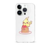 Strawberry Muffin Yellow Cockatiel Compatible with iPhone 15/15 Plus/15 Pro/15 Pro Max Phone Case TPU Protective Cover Shockproof Anti-Scratch