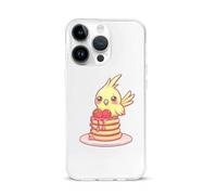 Strawberry Muffin Yellow Cockatiel Compatible with iPhone 15/15 Plus/15 Pro/15 Pro Max Phone Case TPU Protective Cover Shockproof Anti-Scratch