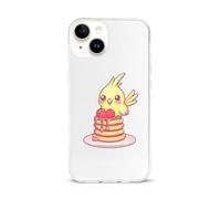 Strawberry Muffin Yellow Cockatiel Compatible with iPhone 15/15 Plus/15 Pro/15 Pro Max Phone Case TPU Protective Cover Shockproof Anti-Scratch