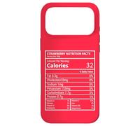 Strawberry Nutrition Facts Funny Fruit Label Design Case for iPhone 17 Pro Max