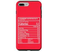 Strawberry Nutrition Facts Funny Fruit Label Design Case for iPhone 7 Plus/8 Plus