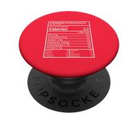Strawberry Nutrition Facts Funny Fruit Label Design PopSockets Adhesive PopGrip