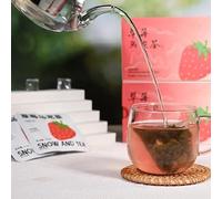 strawberry oolong cold brewed tea, 1 box of 15 packs of scented, summer cold brewed fruit, independent small package drinks (2 boxes)