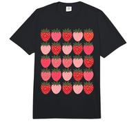 Strawberry Pattern Fruitarian Berry Strawberries Fruit Lover Comfort Colors Adult Heavyweight T-Shirt