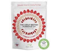 Strawberry & Peanut Instant Oatmeal Porridge from The Great British Porridge Co - Naturally Sweet & Creamy Porridge Oats - 385g Pouch - 100% Natural, No Added Sugar, Plant Based, High Fibre