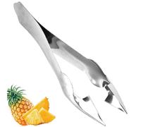Strawberry Peeler Corer Clip Cutter Pineapple Eye Peeler Pineapple Cutter Creative Pineapple Eye Peeler Practical Seed Remover Clip Corer Fruit Slicer Clips Home Stainless Steel Kitchen Tools