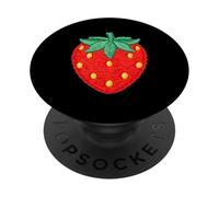 Strawberry Pocket Design Fruit Aesthetic Sweet Berry PopSockets Adhesive PopGrip