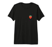 Strawberry Pocket Design Fruit Aesthetic Sweet Berry Premium T-Shirt