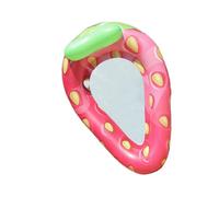 Strawberry Pool Float - Large Floating Chair Rafts Funny Water Lounger for | Inflatable Hammock Floatie for Relaxing by the Pool, Summer Reclining Raft for Adults, Travel, Parties and