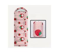 (Strawberry) Portable Envelope Sleeping Bag, All Seasons Universal Surface Waterproof, Inner Cotton Warm Sleeping Bag