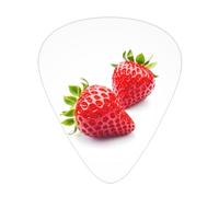 Strawberry Print 12 Pieces Guitar Picks For Guitars And Ukulele, Unique Guitar Present