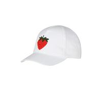 Strawberry print girls' canvas baseball cap Sterntaler Blanc 51/53 cm