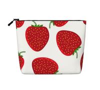 Strawberry Printed Make up Bag for Women Makeup Bags Zipper Travel Cosmetic Bags Pouch Organizer