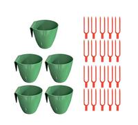 Strawberry Propagation Cups with Runner Forks, Breathable Nursery Pots for Root Rot Prevention, Food Grade Strawberry Planter for Balcony, Greenhouse & Home Gardening