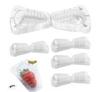Strawberry Protector - 50-Pieces Clear Pp Reusable Animal Barrier, Blueberry Fruit Cover | Protective Net For Garden Plants, Strawberries, Blueberries, Fruits, And Vegetables Outdoor Use