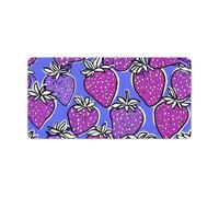 Strawberry Purple Variation Non-Slip Mouse Pads Funny Desk Mat Rubber Laptop Writing Mat for Gamer Office Home 30x60cm