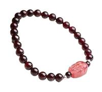 Strawberry Quartz Feng Shui Dragon Natural Garnet Crystal Chakra Stones Talisman Attract Wealth Luck Love Women