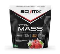 SCI-MX Total Mass - Advanced Muscle Mass Gainer Protein Powder - Muscle Growth & Weight Gain - Strawberry • 31g Protein + 478 Calories per Serving • 2kg