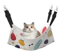 Strawberry Seed Cherry Printed Pet Hammock - Sleeping Hammock For Cats, Rabbits, Ferrets, Puppies, Small Animals
