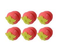 Strawberry Shape Curlers, 6 Pieces Soft and Comfortable Hair Curlers No Heat Convenient | Night Crease Tool - Gift for Women Mother Daughter Lovers