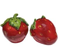 Strawberry Shape Salt and Pepper Shakers, 2-Piece Set | Spice Dispenser Storage Canisters