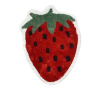 Mooky Mats Strawberry Shaped Bath Mat, Red