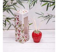 Strawberry Shaped Ceramic Diffuser Boxed Set with 100ml Strawberry Oil & Reeds