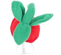 Strawberry Shaped Pet Hat Cartoon Adorable Lint Headwear | Cat Headdress for Parties and Dress, Supple Comfortable Daily Wearing, Novelty Accessory for Special Occasions