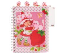 Strawberry Shortcake Tab Journal Notebook, Spiral Bound, 96 Lined Pages, 8 x 7 inches, Pink