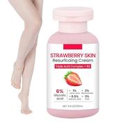 Strawberry Skin Cream | 100ml Chicken Skin Scrub Resurfacing Cream for Body,Softening Lotion Beauty Supplies for Body Face Legs Arms Neck Teens Girls Bumps Chicken Care