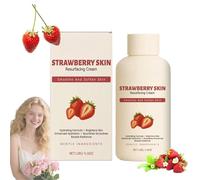 Strawberry Skin Moisturiser Cream,Leg Moisturizing Lotion,Improves Skinss Tone Texture,Helps Reduce Chicken Skin,Strawberrys Body Strength Care,Beauty Moisturisers Skincare Creams