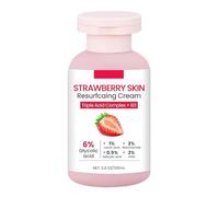 Strawberry Skin Resurfacing Cream | 100ml Body Scrub Strawberry Skin Cream for Leg - Softening Lotion Beauty Supplies for Body Face Legs Arms Neck Teens Girls Bumps Chicken Care