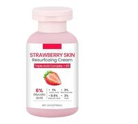 Strawberry Skin Resurfacing Cream | 100ml Bumpy Skin Remover Moisturizing Cream for Face - Smoother Body Care Lotion for Arm Neck Leg Chicken Bumps Teens Girls Daytime Nighttime