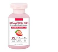 Strawberry Skin Resurfacing Cream, 100ml Hydrating Strawberry Legs Scrub Resurfacing Cream, Softening Lotion Beauty Supplies for Body Face Legs Arms Neck Teens Girls Bumps Chicken Care