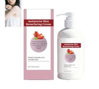 Strawberry Skin Resurfacing Cream, Strawberry Moisturizing Body Cream for Rough, Bumpy Chicken Skin, Gentle Exfoliating, Improves Tone & Texture, Hydrating and Nourishing, Smooth Texture (1pcs)