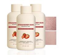 Strawberry Skin Resurfacing Cream,Strawberry Skin Treatment,Triple-Acid Complex for Keratosis Pilaris,Moisturizing Body Cream,Keratosis Pilaris Cream,Reduce Chicken Skin Bumps and Uneven Texture (3)