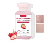 Strawberry Skin Treatment Cream, Strawberry Skin Resurfacing Cream, Advanced Triple-Acid Complex Legs Treatment Lotion for Keratosis Pilaris and Rough Legs, Hydrating Exfoliating Smoothing Lotion