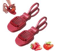 Strawberry Slicer,Egg Slicer for Hard Boiled Eggs,Multipurpose Stainless Steel Wire Fruit Cutter for Banana,Cucumber,Mushroom,Rapid & Safe Slicing Kitchen Gadgets