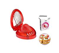 Strawberry Slicer Tool Huller Cutter Egg Divider Fruit Red Stainless Steel Portable Household Kitchen Gadgets Household Supplies