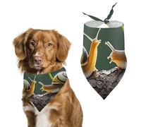 Strawberry Snail Dog Bandanas for Feeding Grooming, Triangle Pet Bibs Washable Pets Scarf for Cats & Dogs