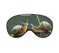 Strawberry Snail Eye Mask for Women & Men, Breathable & Adjustable Eye Cover, Ultra Soft Sleep Mask, Lightweight Travel Blindfold for Airplane, Nap, Night Sleeping